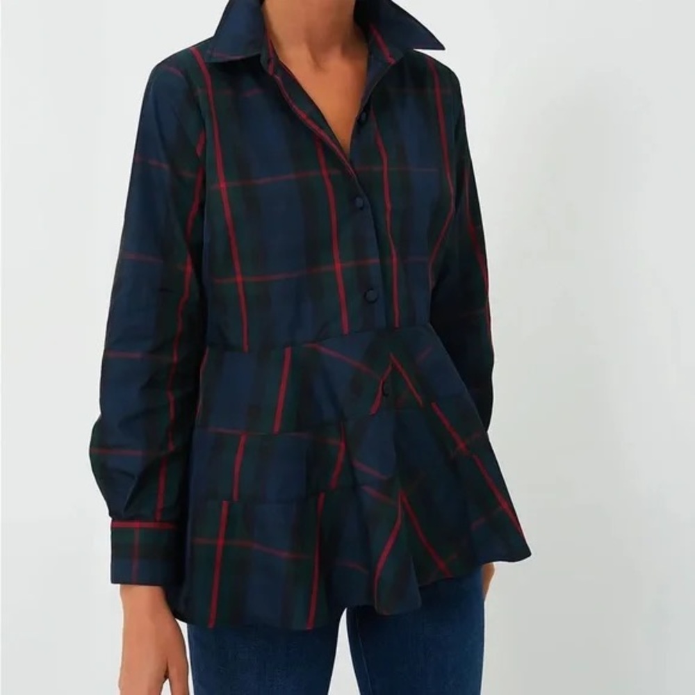 POMANDER PLACE Fraser Plaid Ashlen Blouse